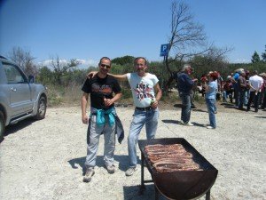 des saucisses sur le barbecue - ils etaient delicieux!